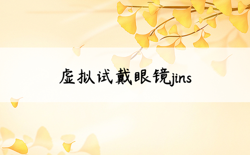 虚拟试戴眼镜jins